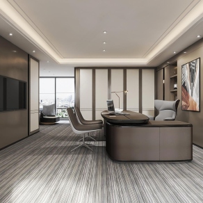 现代总经理办公室3D模型下载